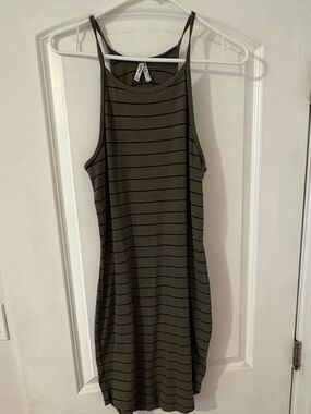 Mudd Olive Striped Dress
